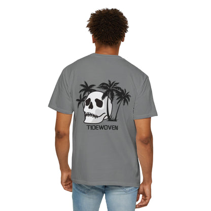 Skull & Palm Trees T-shirt, Unisex Summer Tee, Casual Streetwear, Beach Vibes Clothing