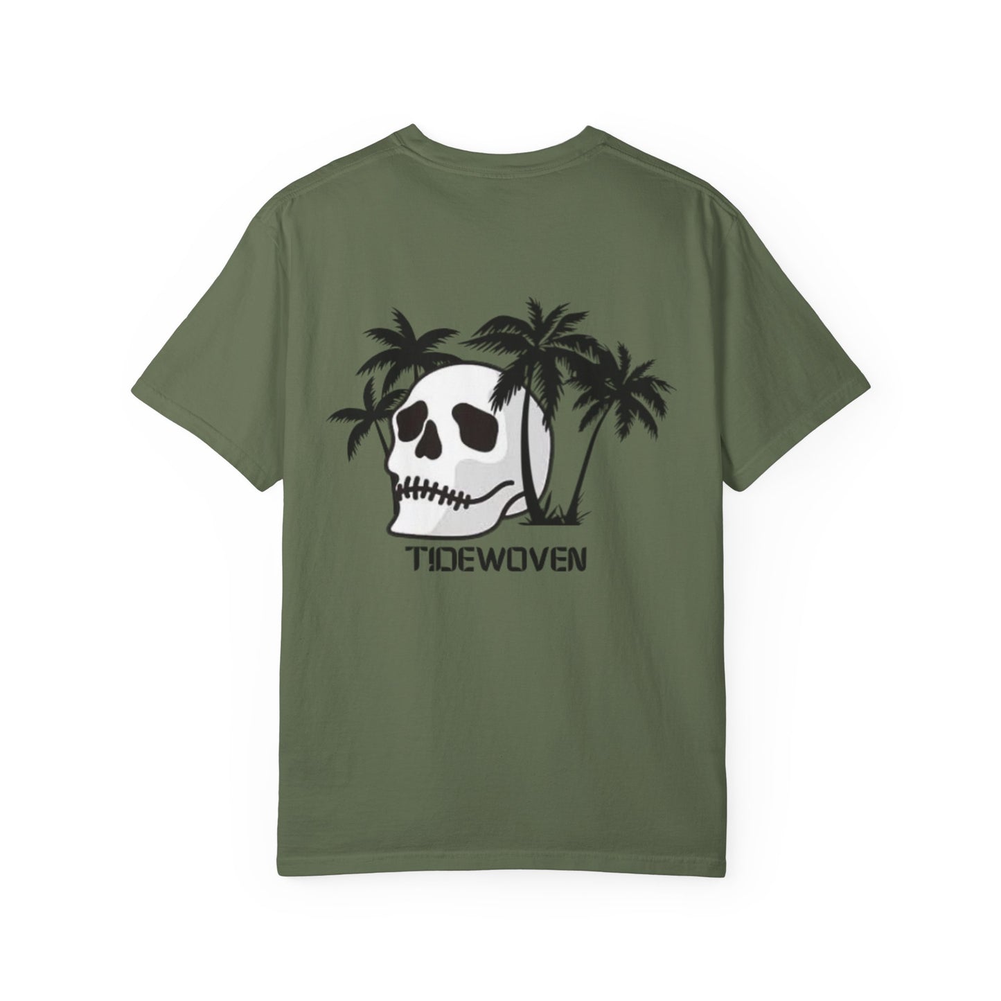 Skull & Palm Trees T-shirt, Unisex Summer Tee, Casual Streetwear, Beach Vibes Clothing