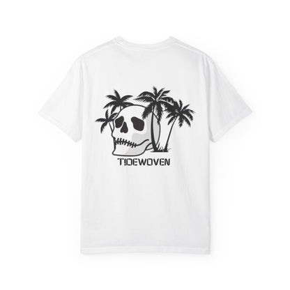 Skull & Palm Trees T-shirt, Unisex Summer Tee, Casual Streetwear, Beach Vibes Clothing