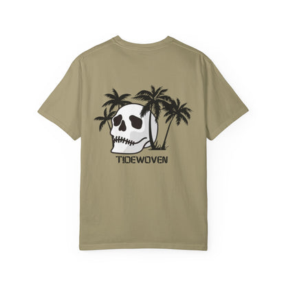 Skull & Palm Trees T-shirt, Unisex Summer Tee, Casual Streetwear, Beach Vibes Clothing