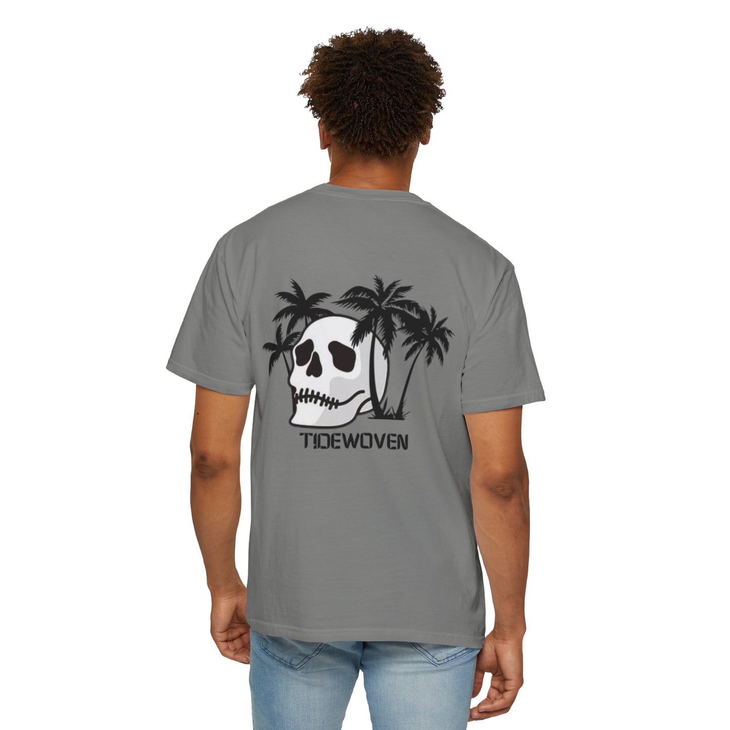 Skull & Palm Trees T-shirt, Unisex Summer Tee, Casual Streetwear, Beach Vibes Clothing