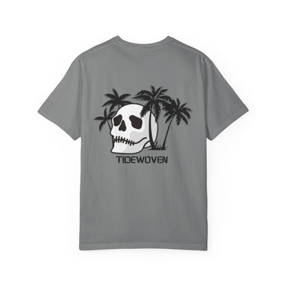 Skull & Palm Trees T-shirt, Unisex Summer Tee, Casual Streetwear, Beach Vibes Clothing