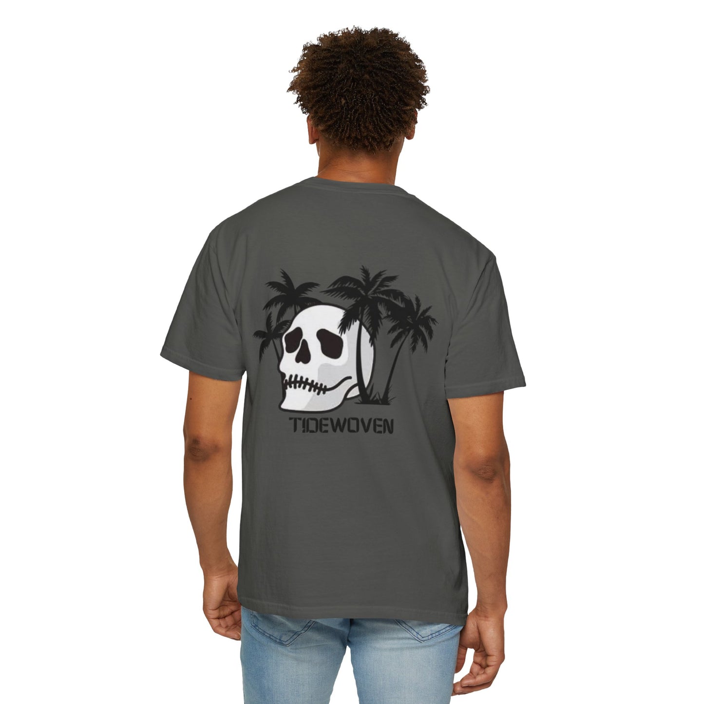 Skull & Palm Trees T-shirt, Unisex Summer Tee, Casual Streetwear, Beach Vibes Clothing