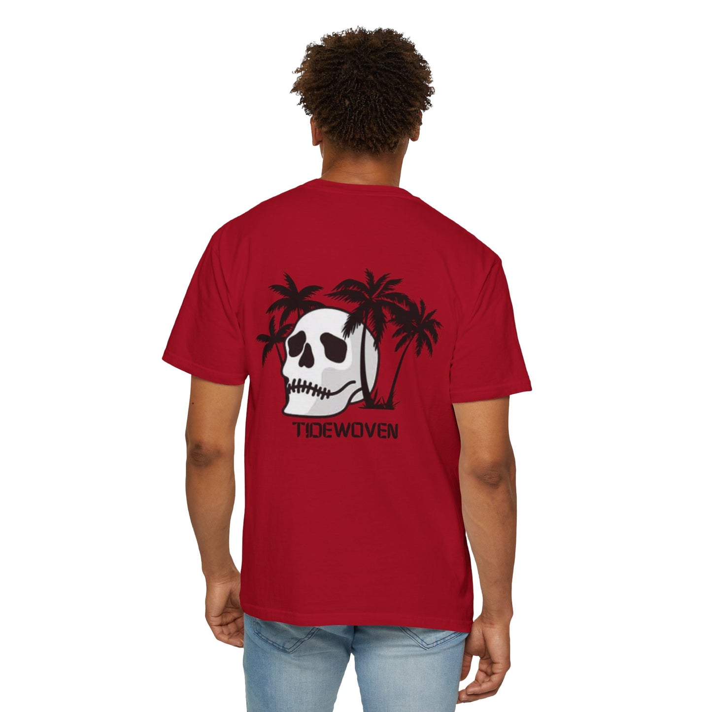 Skull & Palm Trees T-shirt, Unisex Summer Tee, Casual Streetwear, Beach Vibes Clothing