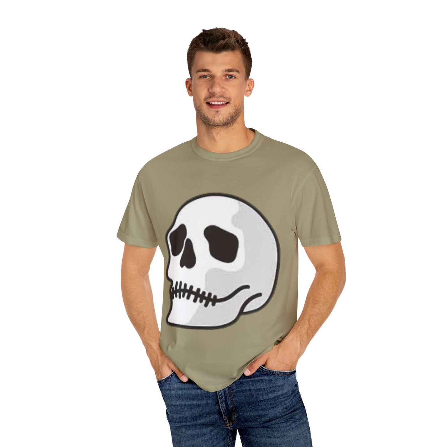 Skull & Palm Trees T-shirt, Unisex Summer Tee, Casual Streetwear, Beach Vibes Clothing