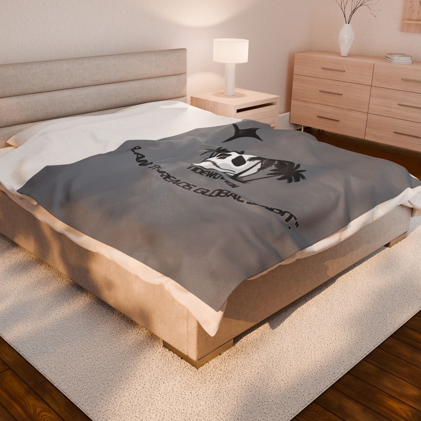 Chic Velveteen Plush Blanket with Tropical Skull Design - Cozy Gifts for Beach Lovers, Unique Home Decor, Chill Vibes, Perfect for [...]