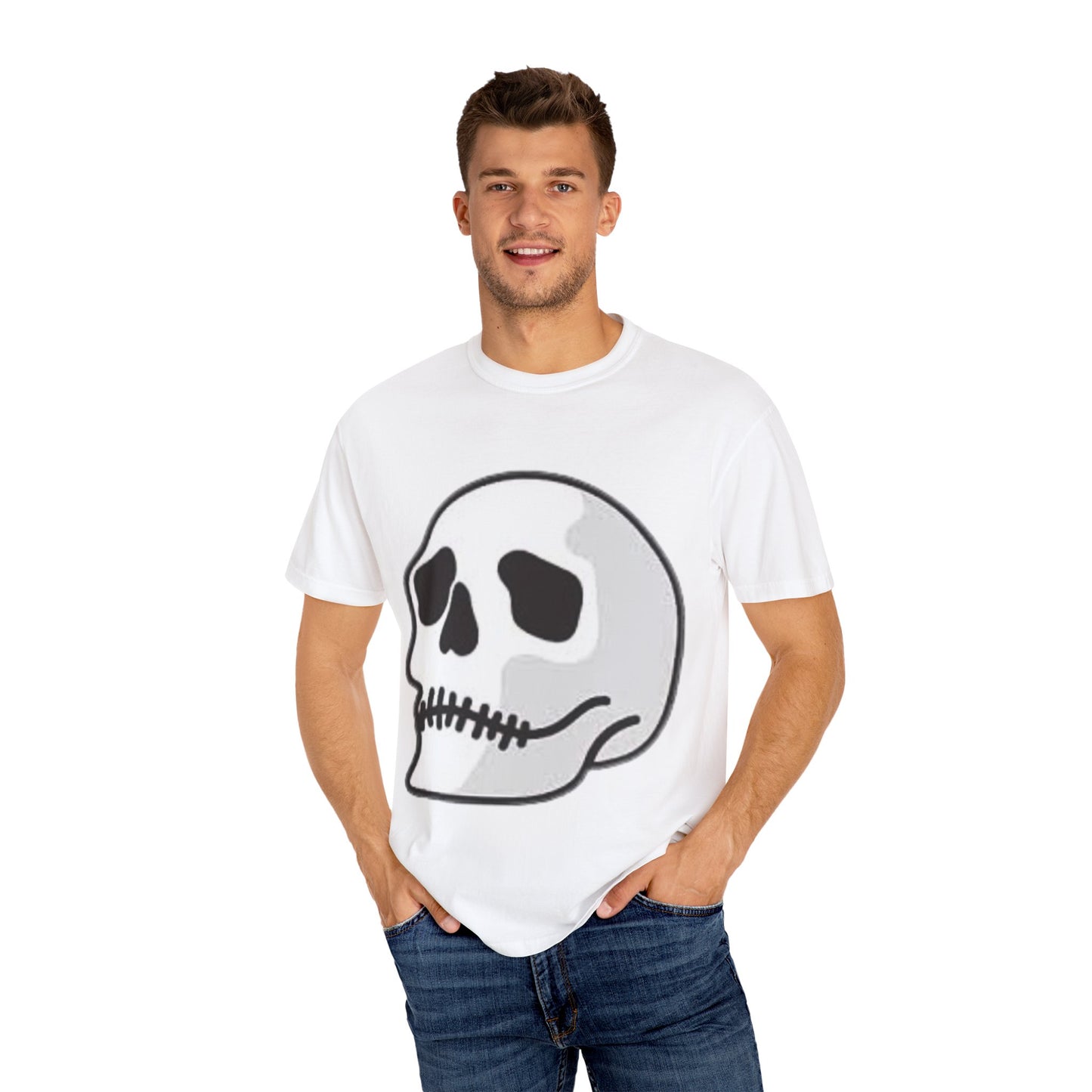Skull & Palm Trees T-shirt, Unisex Summer Tee, Casual Streetwear, Beach Vibes Clothing