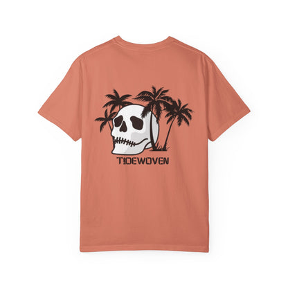 Skull & Palm Trees T-shirt, Unisex Summer Tee, Casual Streetwear, Beach Vibes Clothing