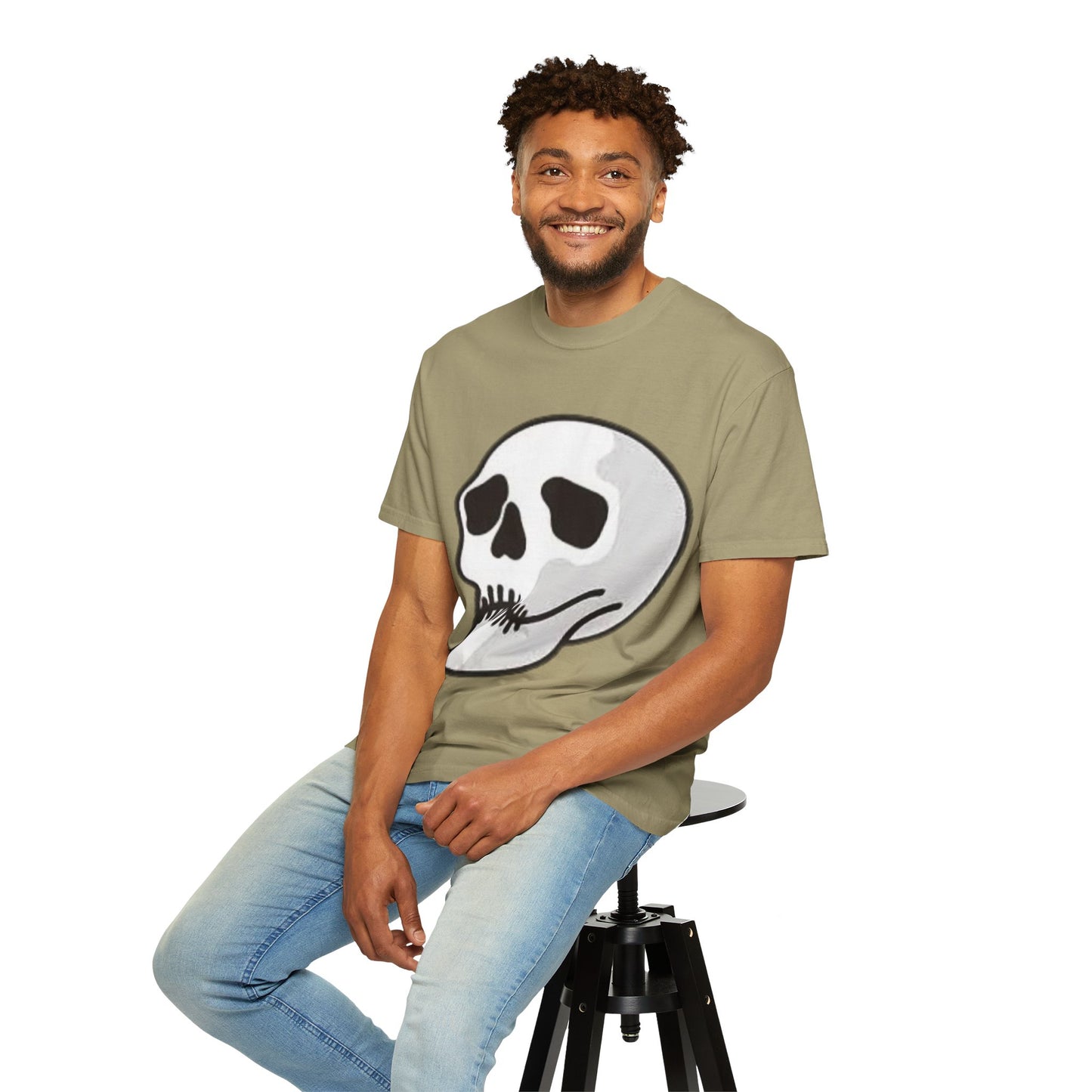 Skull & Palm Trees T-shirt, Unisex Summer Tee, Casual Streetwear, Beach Vibes Clothing