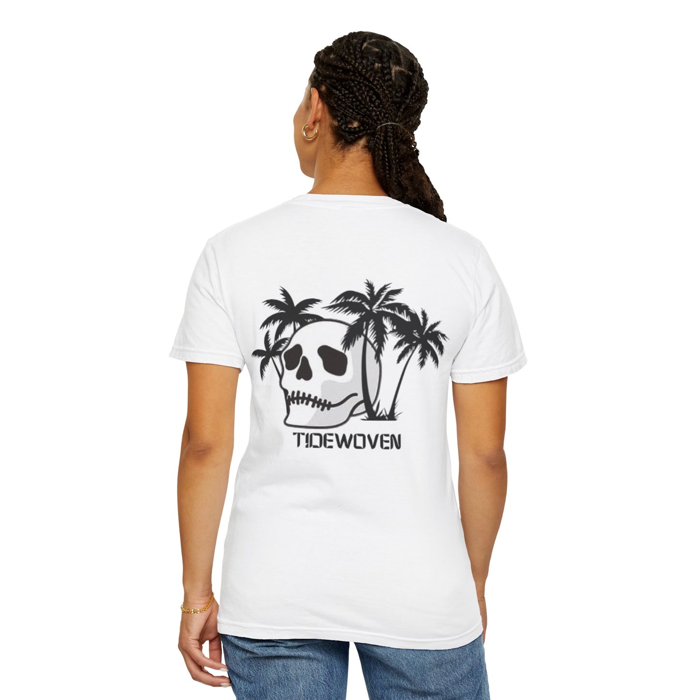 Skull & Palm Trees T-shirt, Unisex Summer Tee, Casual Streetwear, Beach Vibes Clothing