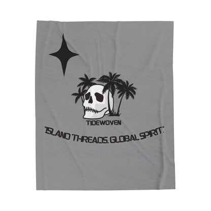Chic Velveteen Plush Blanket with Tropical Skull Design - Cozy Gifts for Beach Lovers, Unique Home Decor, Chill Vibes, Perfect for [...]