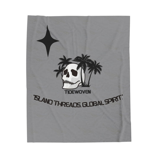 Chic Velveteen Plush Blanket with Tropical Skull Design - Cozy Gifts for Beach Lovers, Unique Home Decor, Chill Vibes, Perfect for [...]