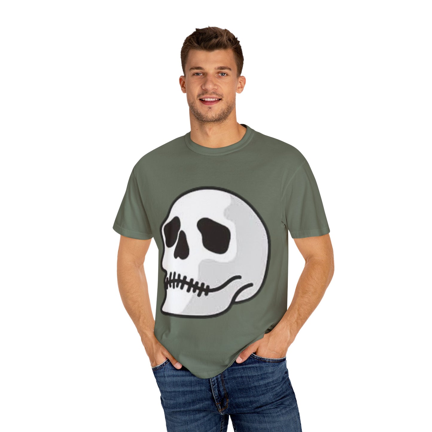 Skull & Palm Trees T-shirt, Unisex Summer Tee, Casual Streetwear, Beach Vibes Clothing