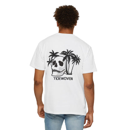 Skull & Palm Trees T-shirt, Unisex Summer Tee, Casual Streetwear, Beach Vibes Clothing