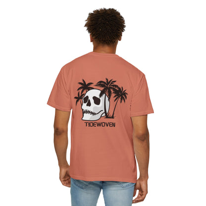 Skull & Palm Trees T-shirt, Unisex Summer Tee, Casual Streetwear, Beach Vibes Clothing