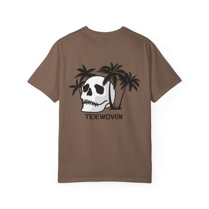 Skull & Palm Trees T-shirt, Unisex Summer Tee, Casual Streetwear, Beach Vibes Clothing