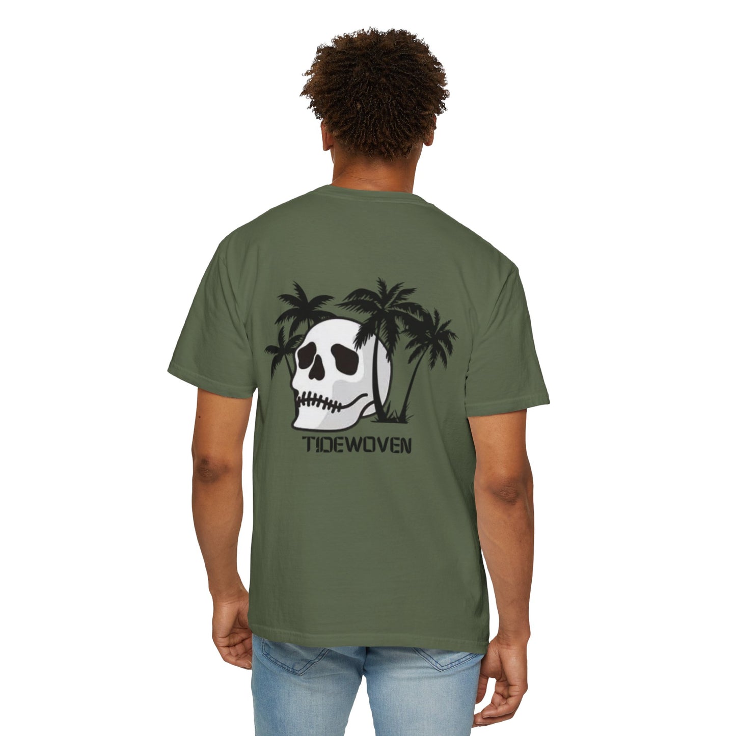 Skull & Palm Trees T-shirt, Unisex Summer Tee, Casual Streetwear, Beach Vibes Clothing