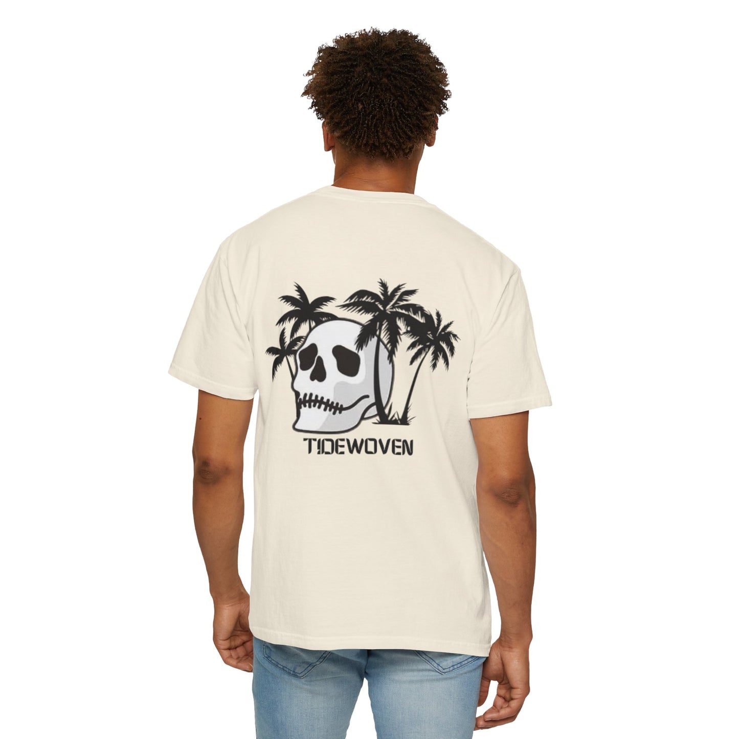 Skull & Palm Trees T-shirt, Unisex Summer Tee, Casual Streetwear, Beach Vibes Clothing