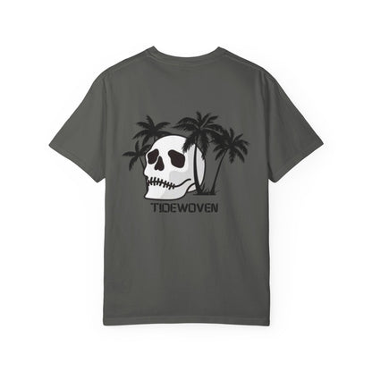 Skull & Palm Trees T-shirt, Unisex Summer Tee, Casual Streetwear, Beach Vibes Clothing