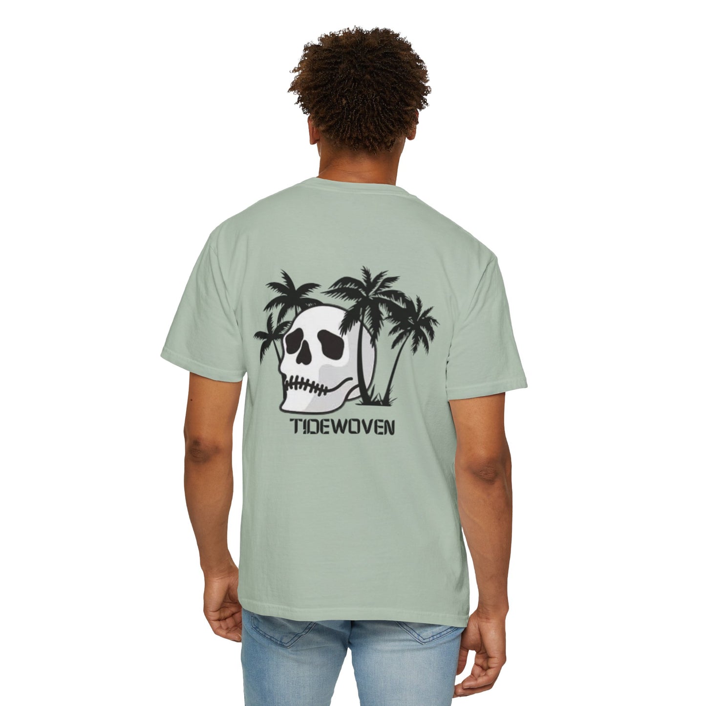 Skull & Palm Trees T-shirt, Unisex Summer Tee, Casual Streetwear, Beach Vibes Clothing