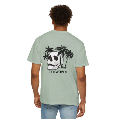 Skull & Palm Trees T-shirt, Unisex Summer Tee, Casual Streetwear, Beach Vibes Clothing