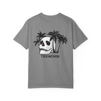Skull & Palm Trees T-shirt, Unisex Summer Tee, Casual Streetwear, Beach Vibes Clothing