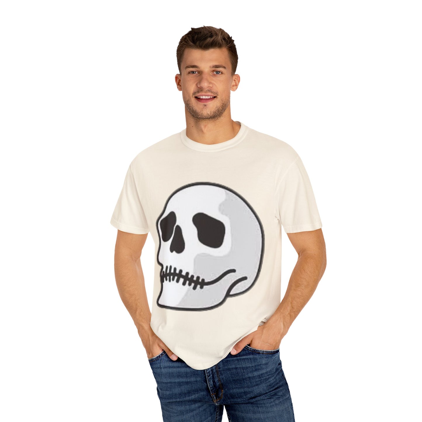 Skull & Palm Trees T-shirt, Unisex Summer Tee, Casual Streetwear, Beach Vibes Clothing