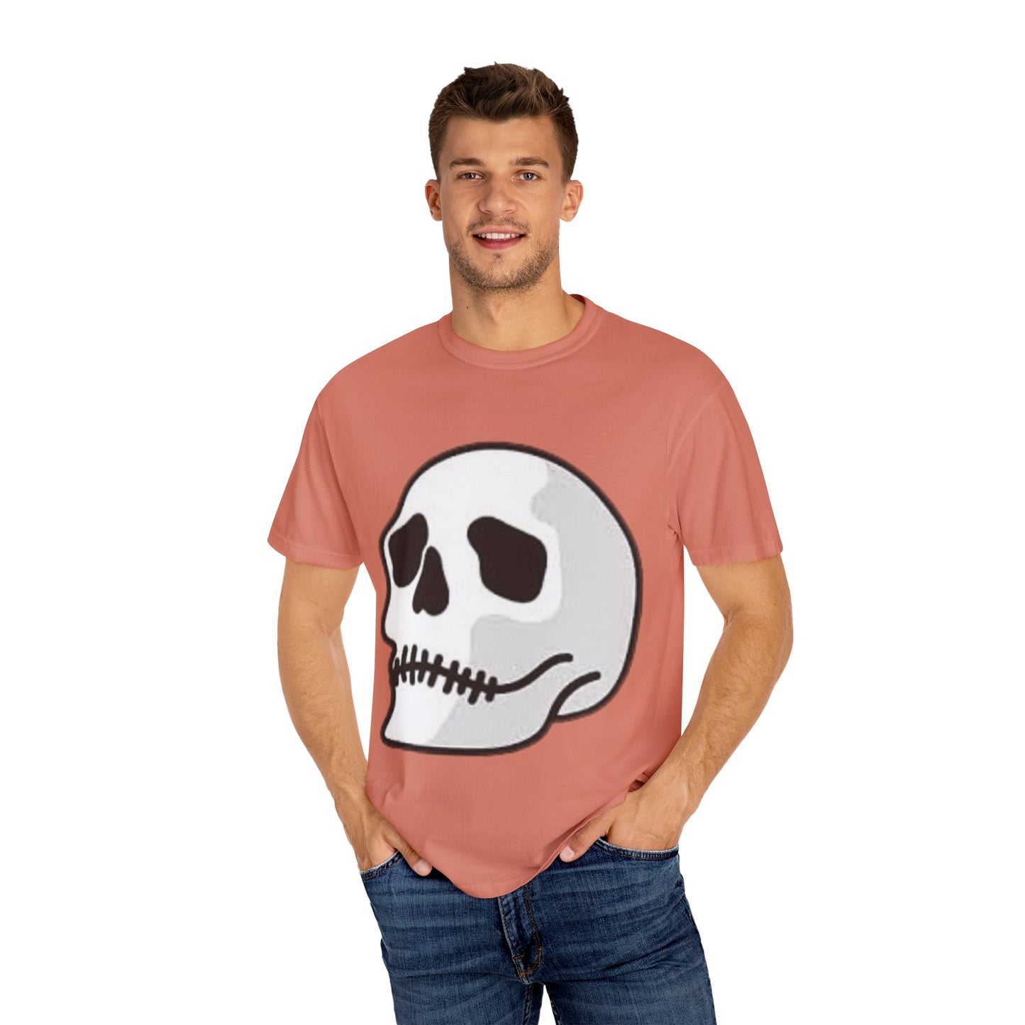 Skull & Palm Trees T-shirt, Unisex Summer Tee, Casual Streetwear, Beach Vibes Clothing