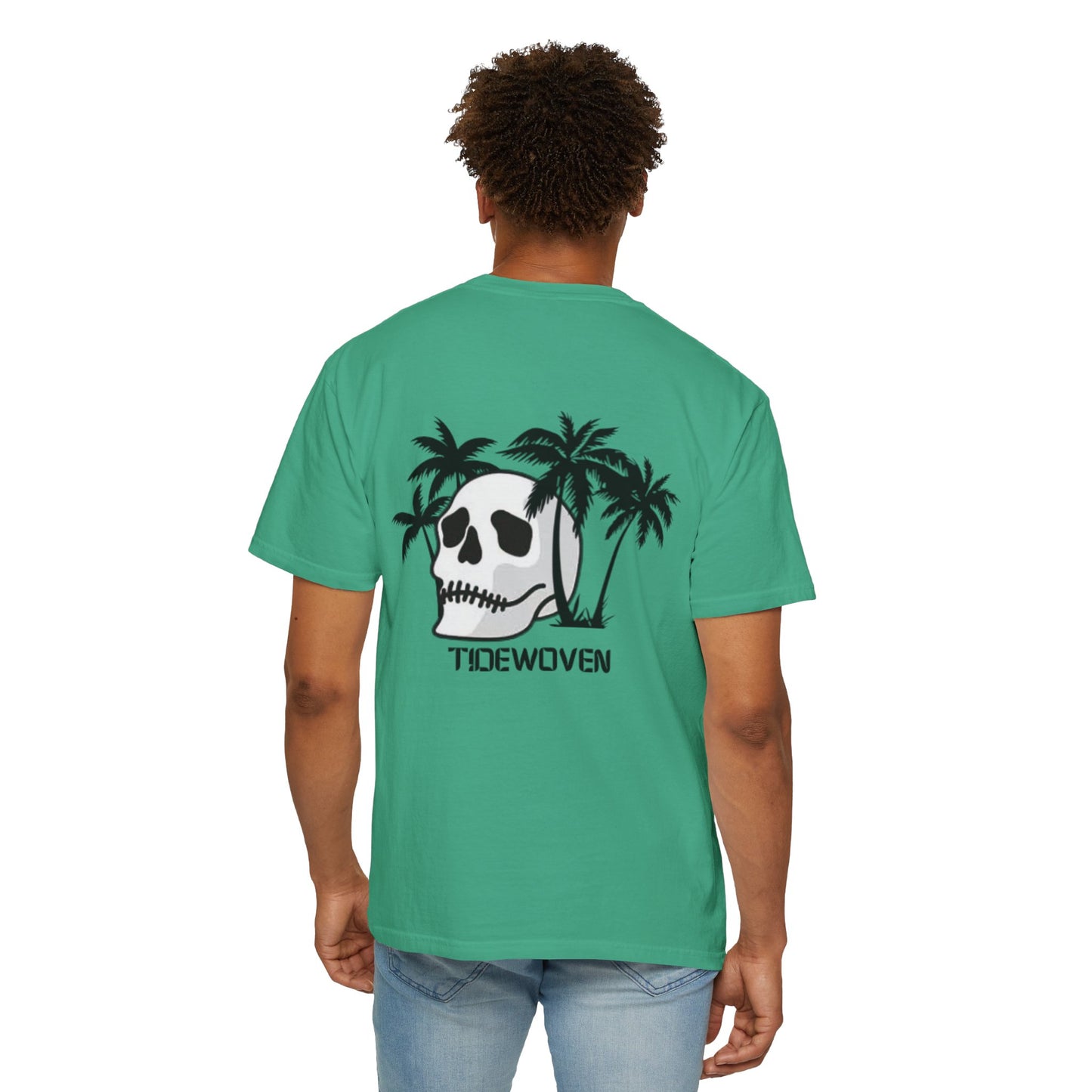 Skull & Palm Trees T-shirt, Unisex Summer Tee, Casual Streetwear, Beach Vibes Clothing
