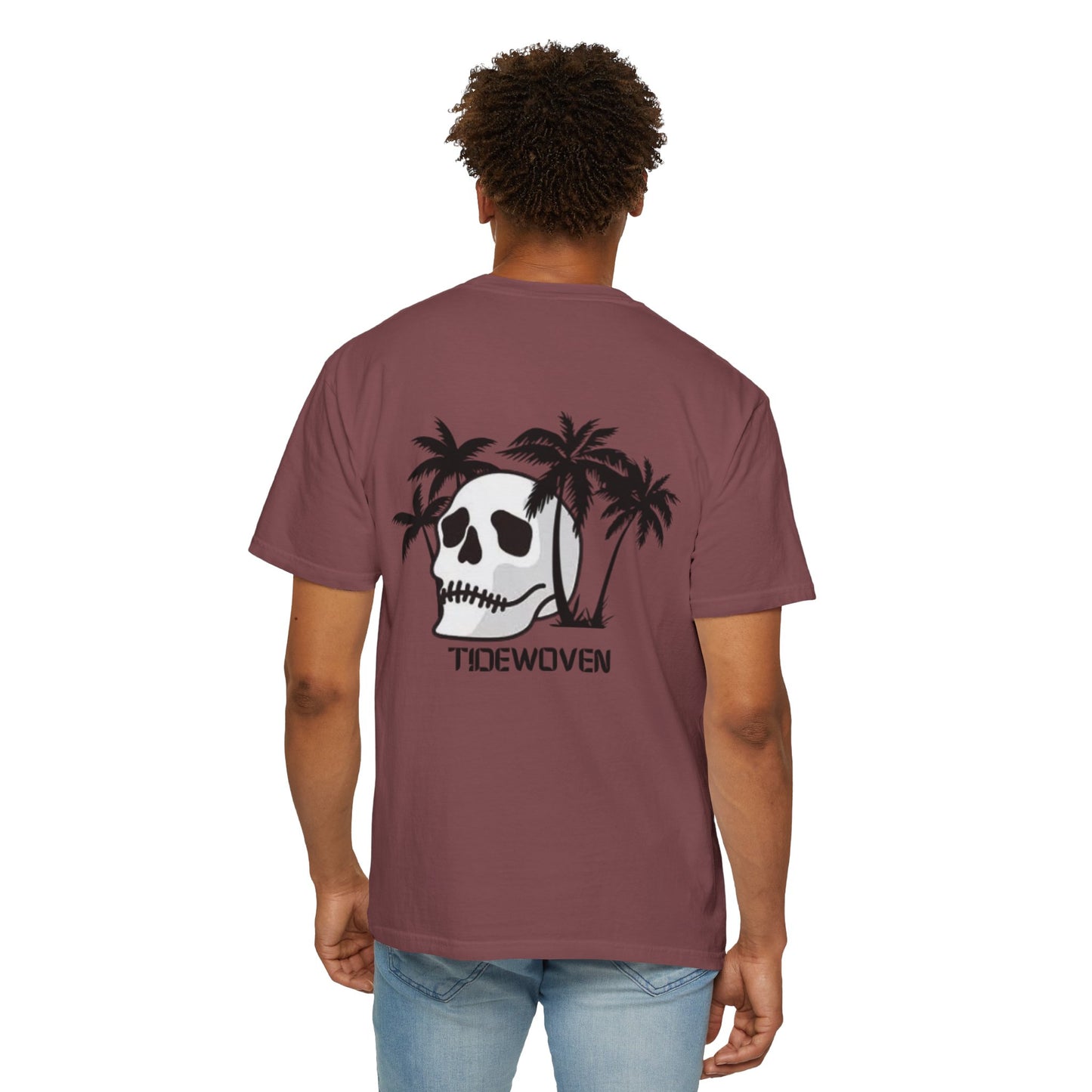 Skull & Palm Trees T-shirt, Unisex Summer Tee, Casual Streetwear, Beach Vibes Clothing