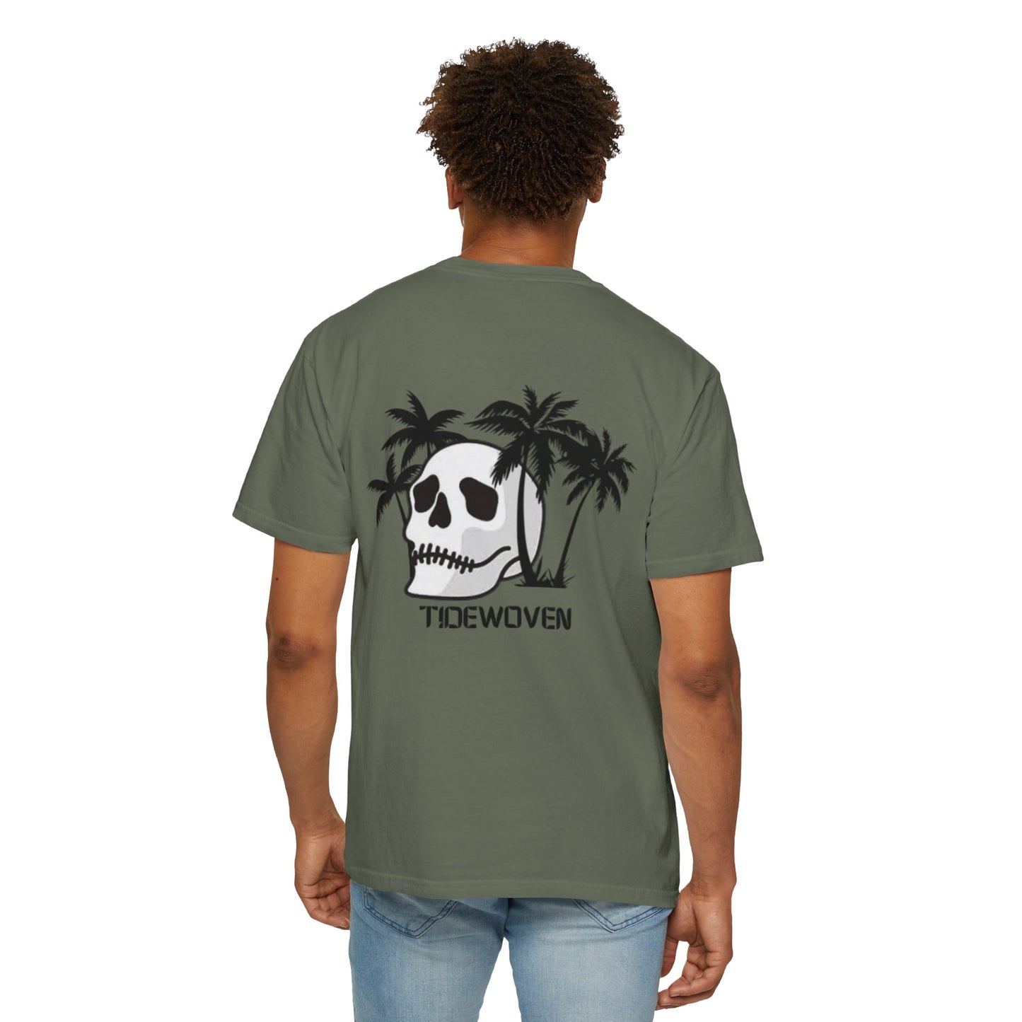 Skull & Palm Trees T-shirt, Unisex Summer Tee, Casual Streetwear, Beach Vibes Clothing